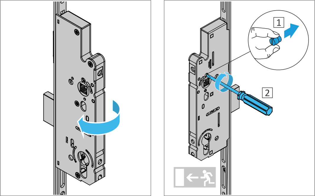 Change the direction B